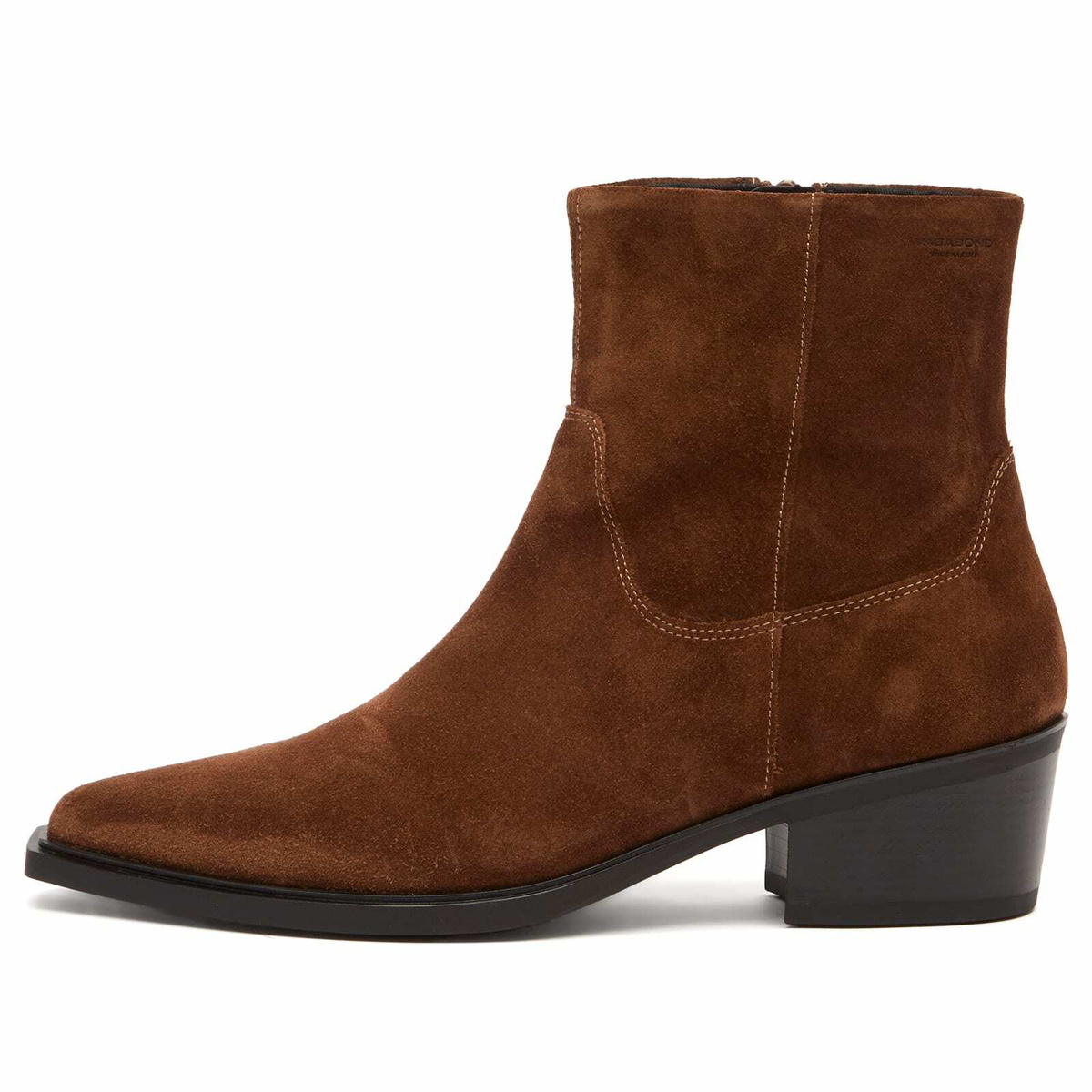 Vagabond Shoemakers Women's Kelsey Pointed Ankle Boot in Cocoa Brown