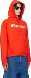 Sky High Farm Workwear Red Print Hoodie