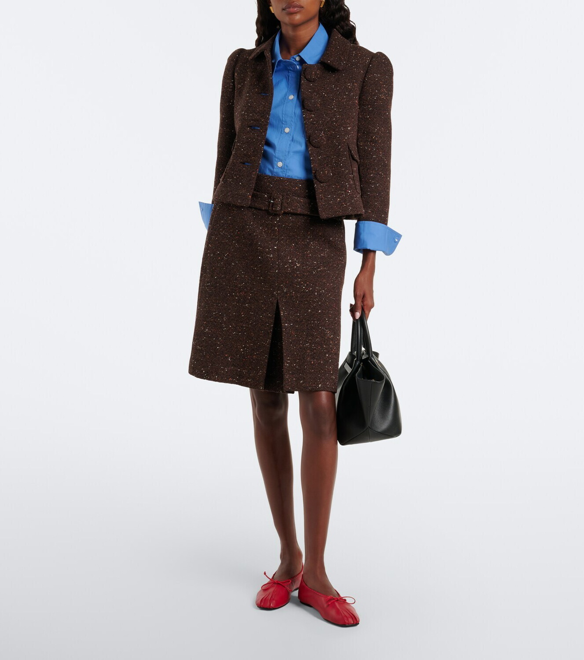 Shushu/Tong Wool-blend cropped jacket