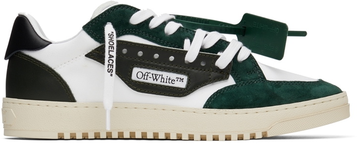 Photo: Off-White White & Green 5.0 Sneakers