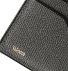 Valextra - Pebble-Grain Leather Billfold Wallet - Gray
