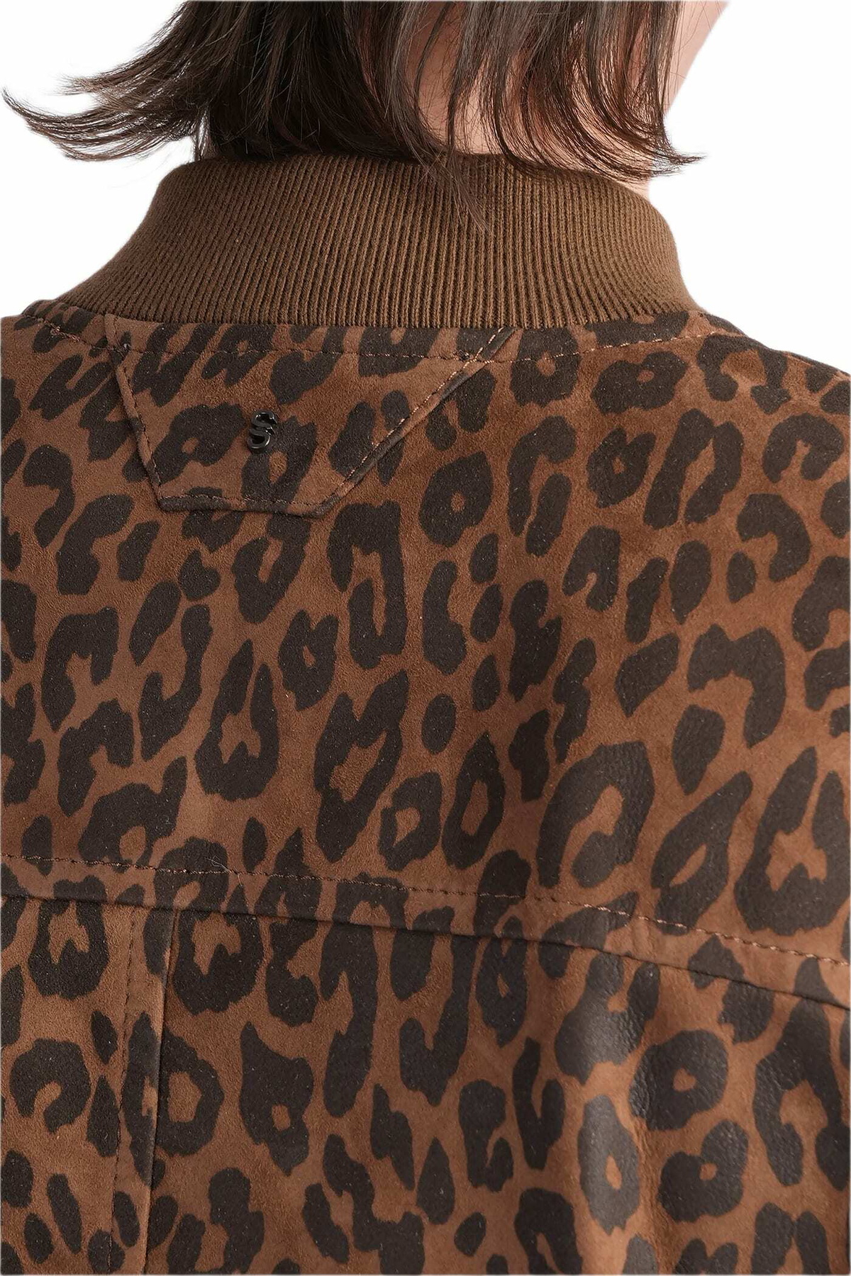 Salvatore Santoro Bomber Jacket In Animalier Leather