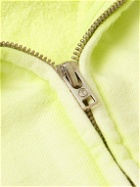 Gallery Dept. - Logo-Print Bleached Cotton-Jersey Zip-Up Hoodie - Green