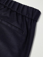 Loro Piana - Leisure City Slim-Fit Virgin Wool and Cashmere-Blend Trousers - Blue