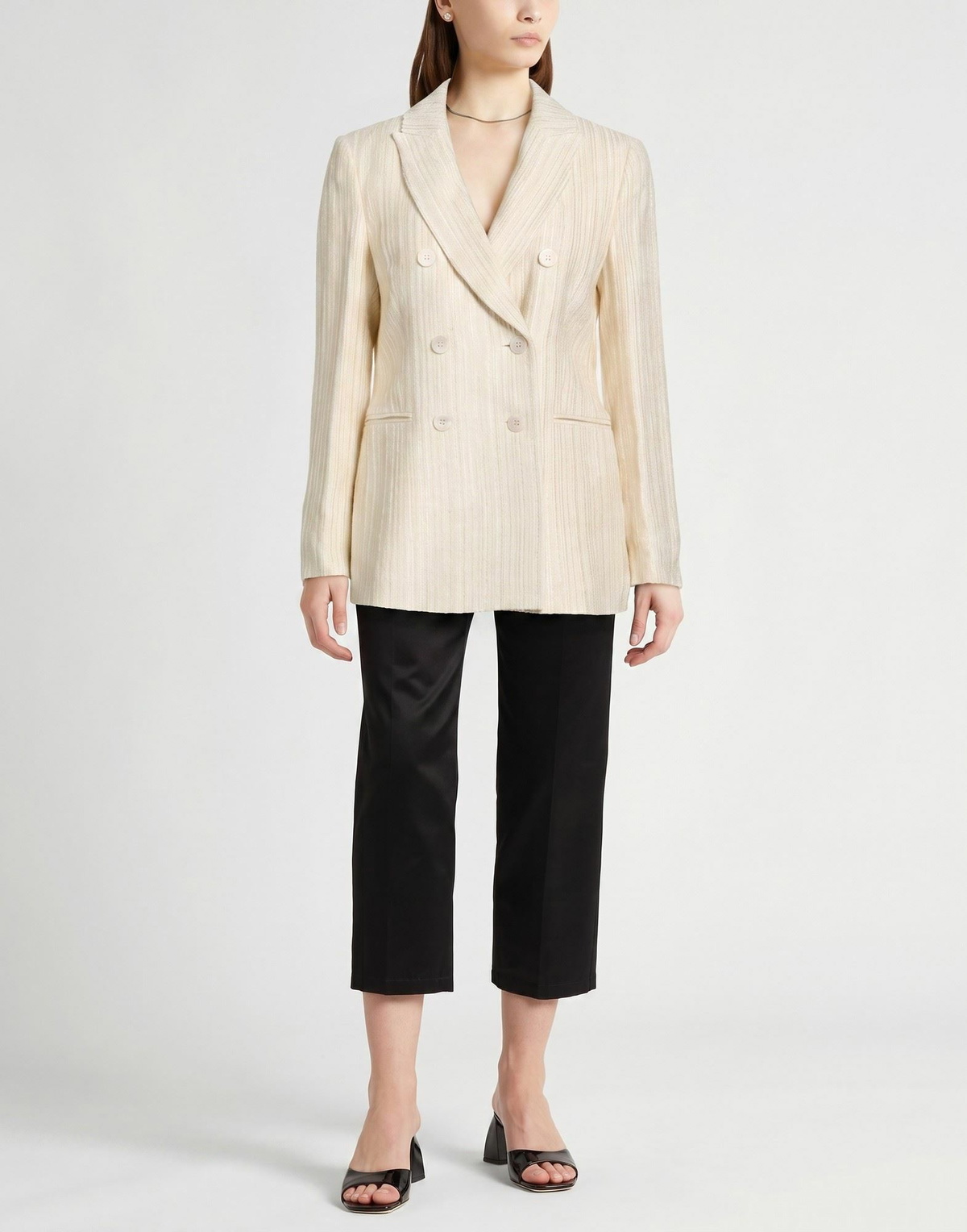 Peserico Womens Blazer Ivory