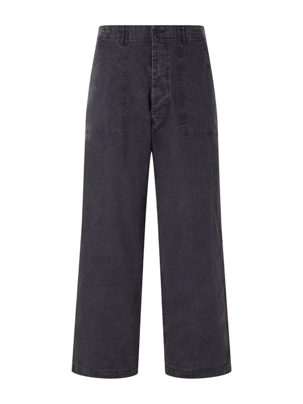Photo: OrSlow - Summer Fatigue Straight-Leg Cotton Trousers - Black