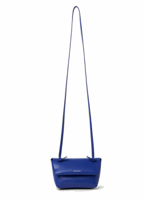 Photo: Knot Strap Small Shoulder Bag in Blue