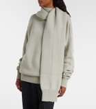 Calvin Klein Collection Scarf-detail cashmere sweater