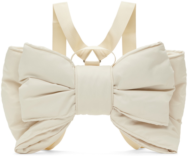 Photo: Praying Off-White Bow Backpack