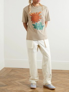 Jacquemus - Soleiro Printed Cotton-Jersey T-Shirt - Neutrals