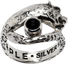 MAPLE Silver Big Cat Ring