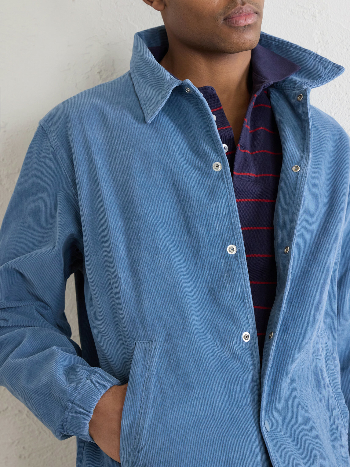 Noah - Cotton-Corduroy Jacket - Blue