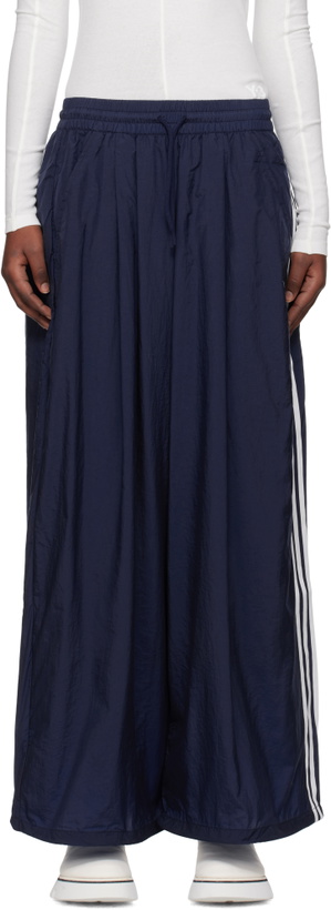 Photo: Y-3 Blue 3-Stripes Lounge Pants