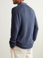 Frescobol Carioca - Murilo Slim-Fit Ribbed Cotton and Wool-Blend Sweater - Blue