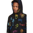 Marcelo Burlon County of Milan Black Sketches Hoodie