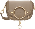 See by Chloé Taupe Mara Medium Crossbody Bag