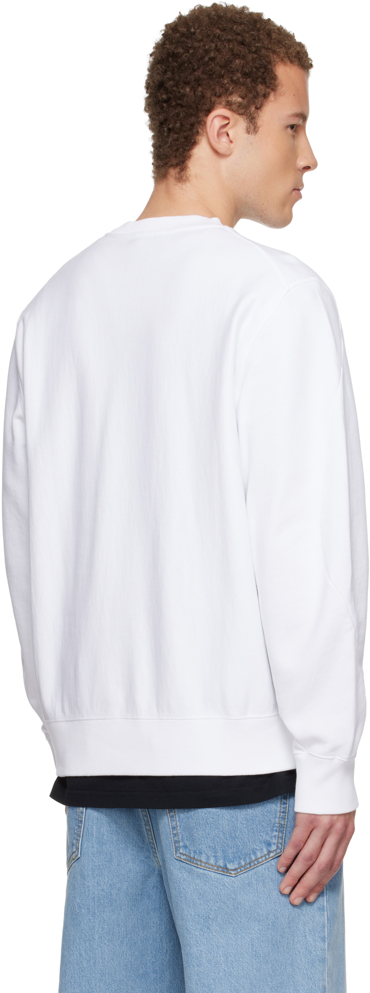 Givenchy White Couture Seam Sweatshirt
