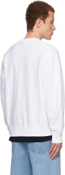 Givenchy White Couture Seam Sweatshirt