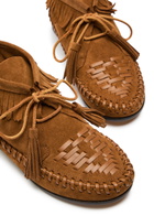 Isabel Marant étoile Felsa Fringed Suede Loafers Tan