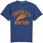 Polo Ralph Lauren Men's College Print T-Shirt in Dark Cobalt