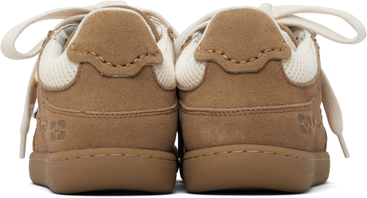 GANNI Brown Recycled Suede Sneakers