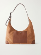 Brunello Cucinelli - Leather-Trimmed Suede Tote Bag