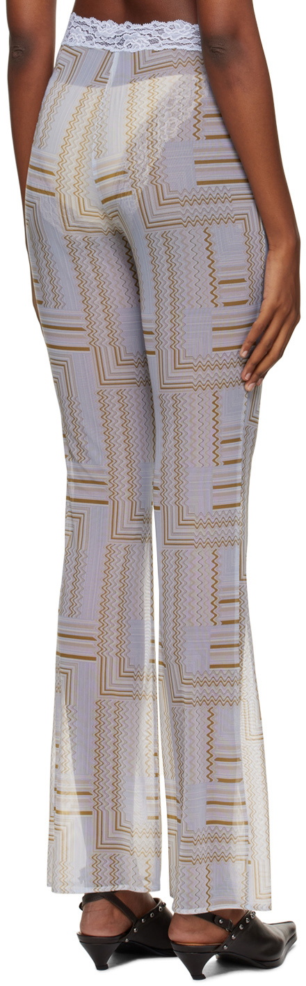 VAILLANT SSENSE Exclusive Blue Print Trousers
