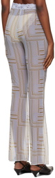 VAILLANT SSENSE Exclusive Blue Print Trousers