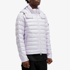 Moncler Men's Lauros Hooded Light Down Jacket in Lilac