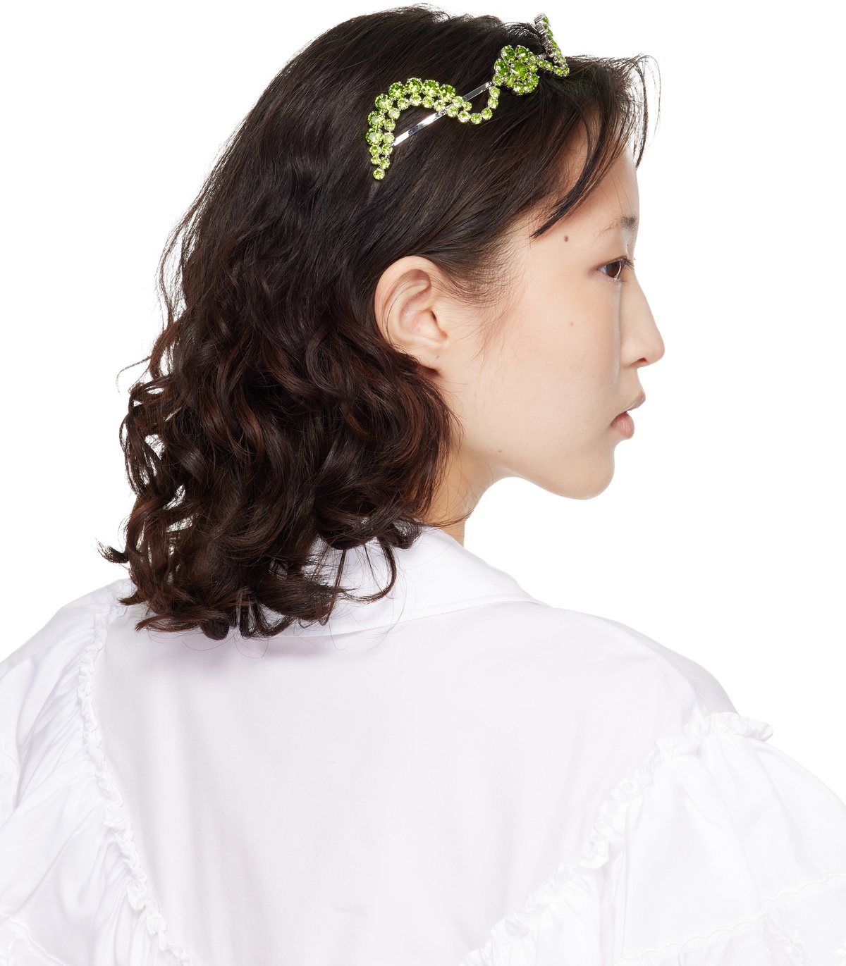 Simone Rocha Silver Scalloped Sepal Headband Simone Rocha