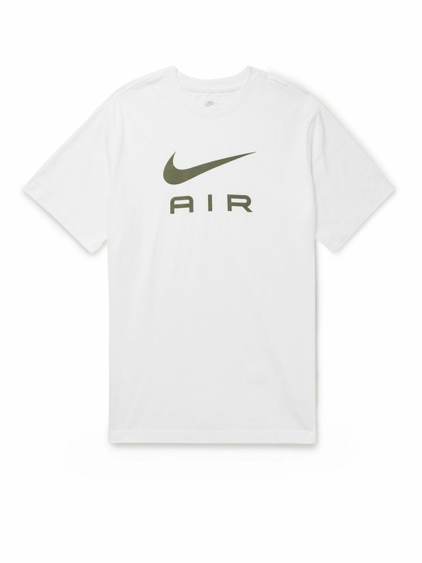 Photo: Nike - Air Logo-Print Cotton-Jersey T-Shirt - White