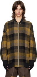 Rick Owens Tan Porterville Jumbo Peter Flight Bomber Jacket