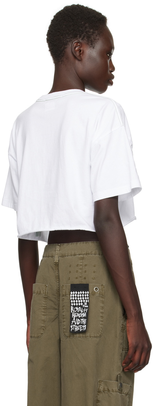 ◆MUCENT◆ Jubi Hopi Hotfix Crop Short Sleeve Tee P0000BBD Ksubi White Unchained Oh G Crop T-shirt Ksubi
