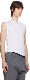 Y/Project White V-Neck Tank Top