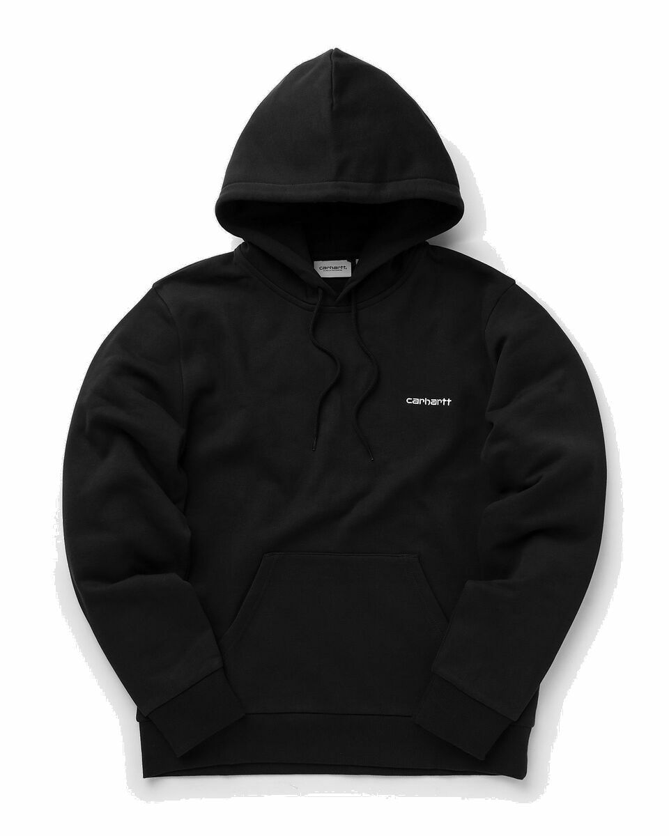 Carhartt Wip Hooded Script Embroider Black - Mens - Hoodies Carhartt WIP