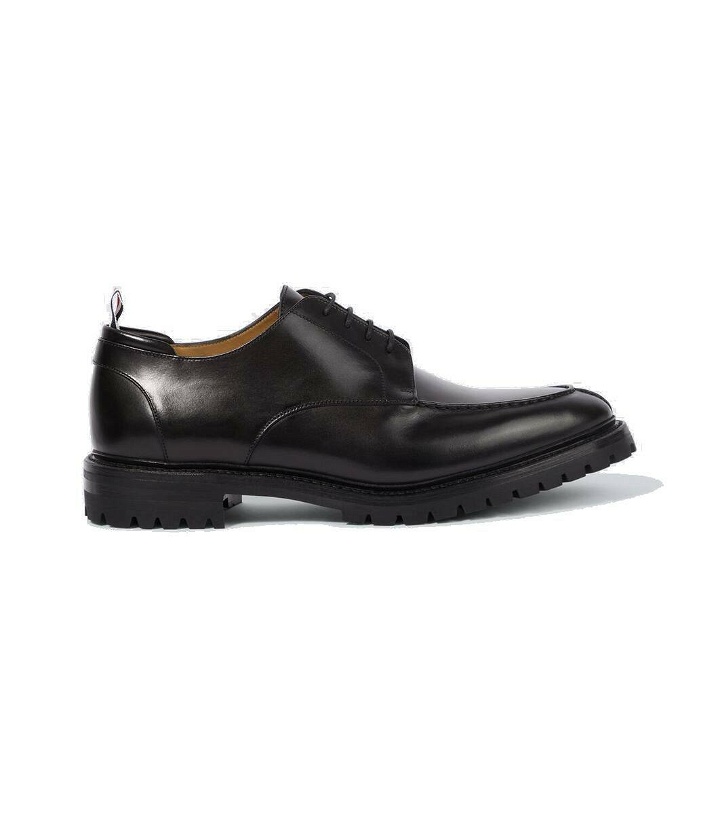 Photo: Thom Browne Apron Stitch leather Derby shoes