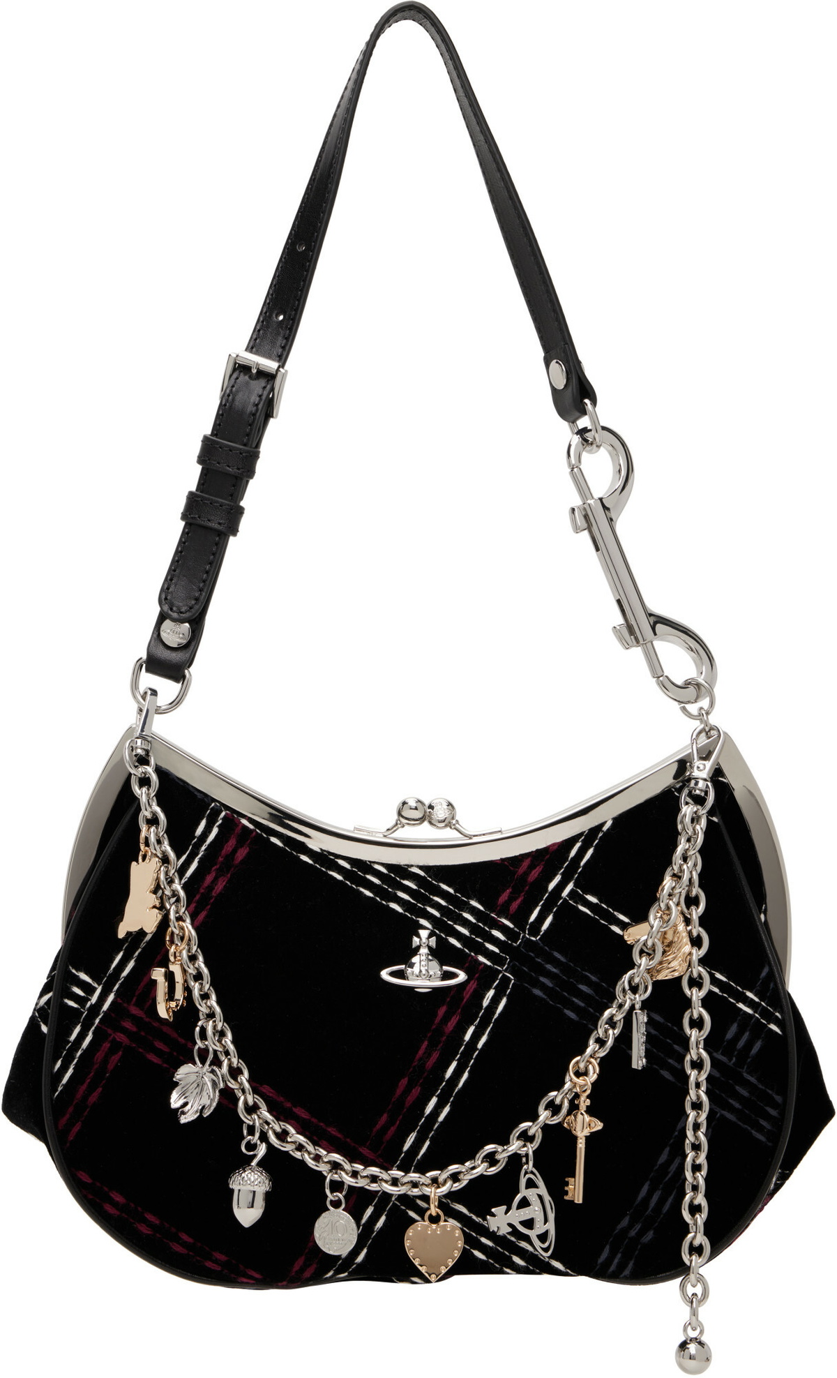Vivienne Westwood Black Charm Frame Bag