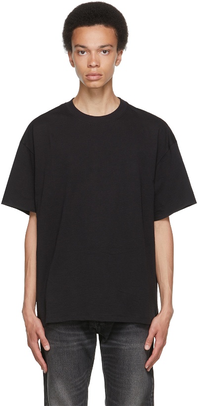 Photo: Essentials Three-Pack Black Jersey T-Shirts
