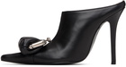 Pushbutton Black Coin Purse Pointy Heels