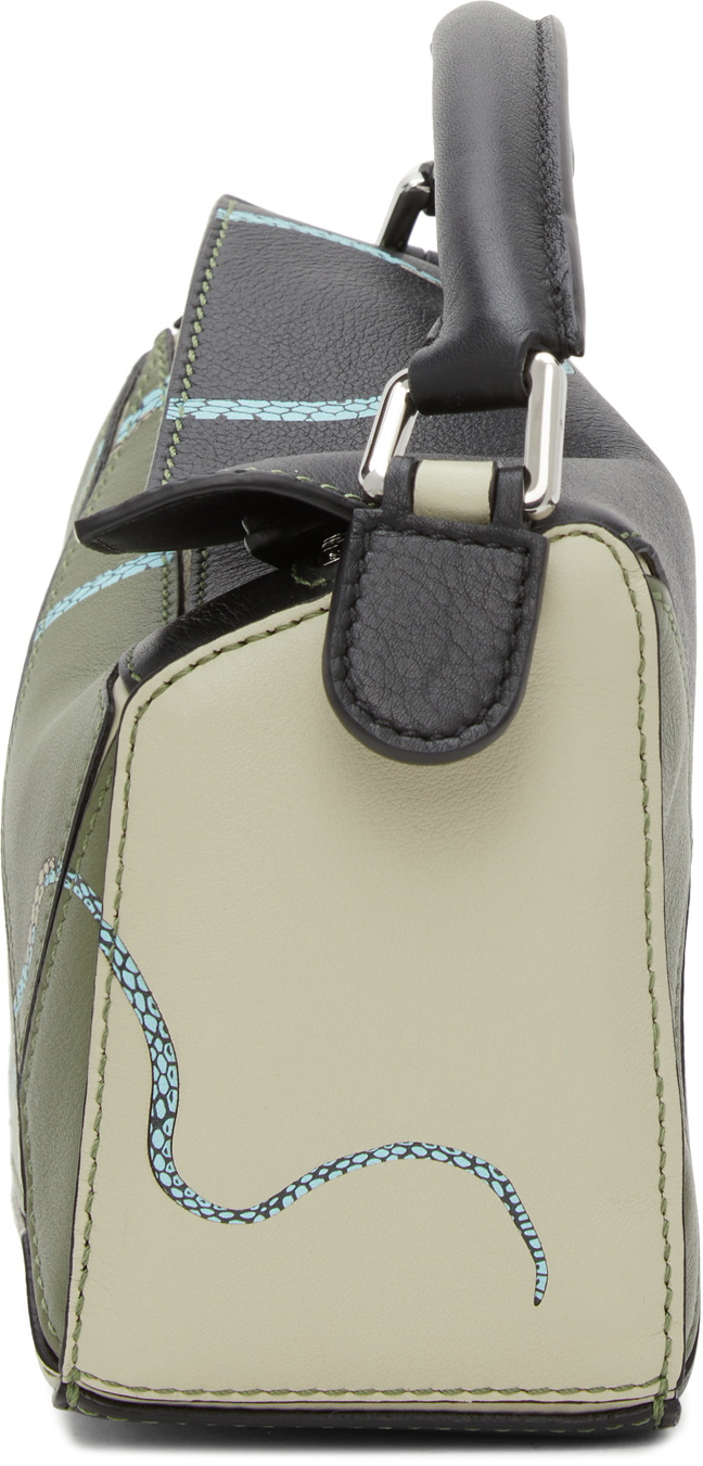 Paula's Ibiza Puzzle Color-Block Textured-Leather Shoulder Bag main image 1