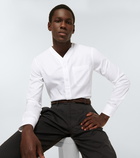 Giorgio Armani - Long-sleeved cotton twill shirt