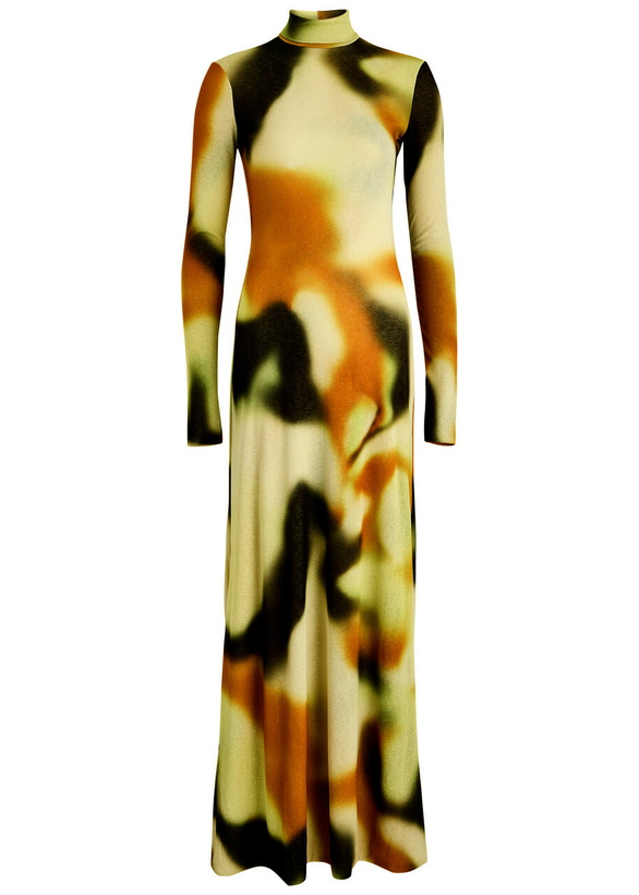Photo: Nanushka Nemy Patterned Fine-knit Maxi Dress Multicoloured