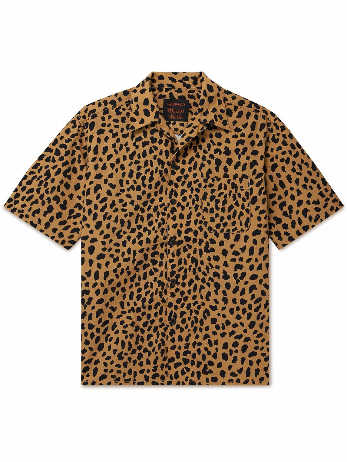 Wacko Maria - Camp-Collar Leopard-Print TENCEL™ Lyocell