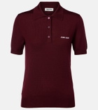 Miu Miu Logo wool polo sweater