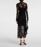 Givenchy Floral tulle midi dress