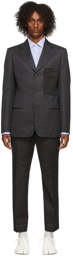 Maison Margiela Grey Wool Twill 'Memory Of' Patch Suit