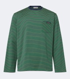 Miu Miu Striped cotton jersey T-shirt