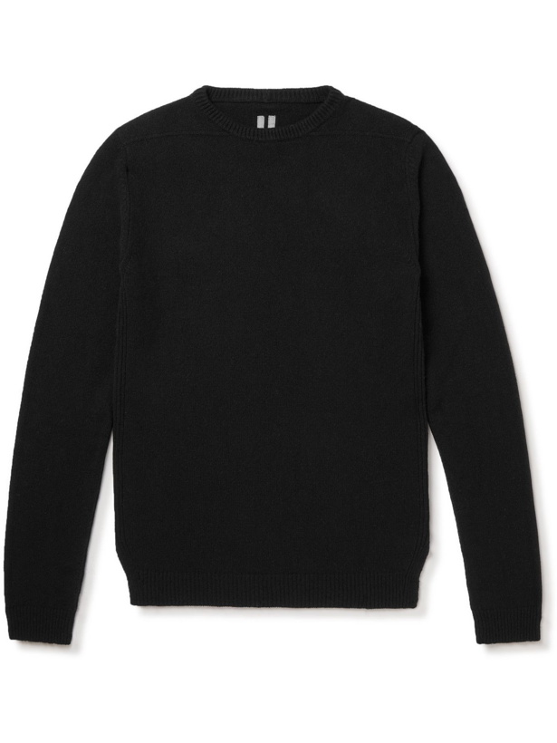 Photo: Rick Owens - Cashmere and Wool-Blend Sweater - Black