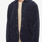 Universal Works Men's 6 Wale Corduroy Bakers Jacket in Navy