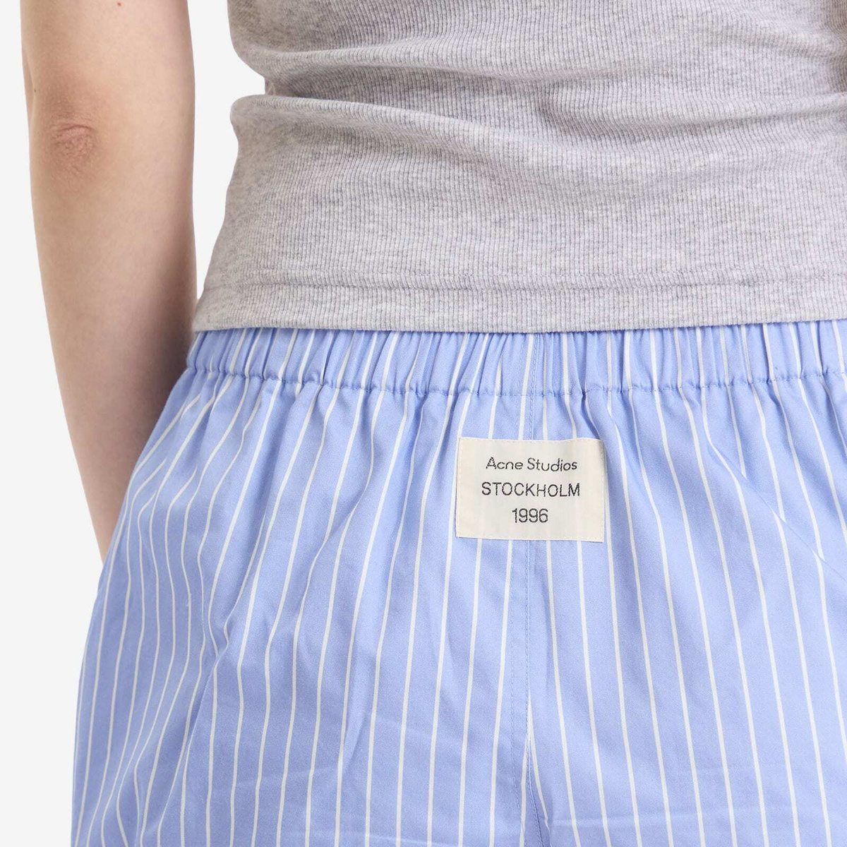 Acne Studios Women's Casual Shorts in White/Blue